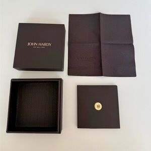 John Hardy Box with Cushion and Polishing Cloth